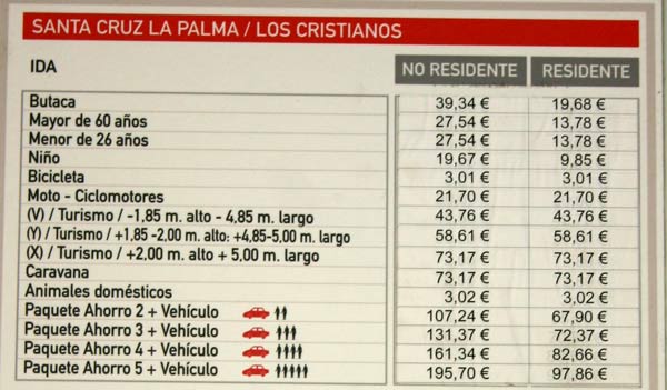 Rabatte für Reisen von den Kanarischen Inseln für Einheimische und so genannte Residenten