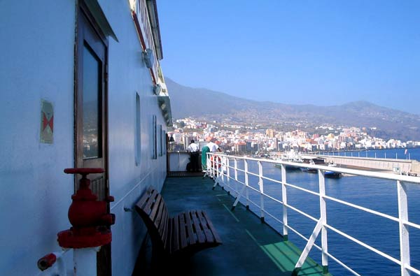 Einfahrt in den Hafen von Santa Cruz de La Palma