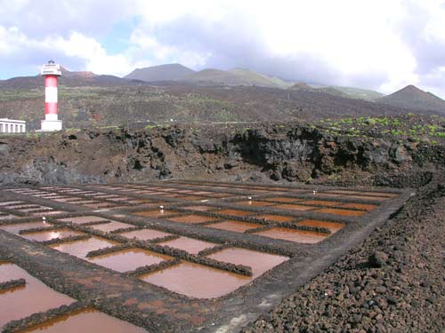 Salina de Fuencaliente en el sur de La Palma