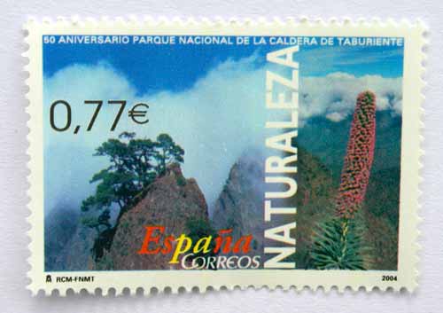 Briefmarke, 50 Jahre Nationalpark Caldera de Taburiente