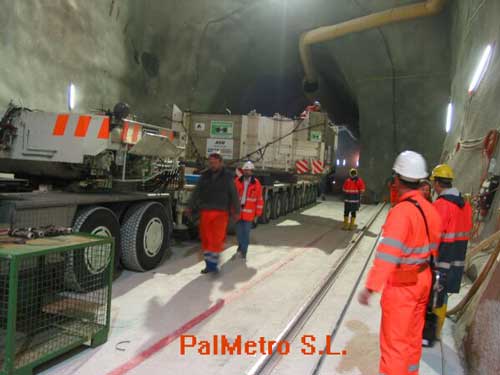 Der U-Bahnbau auf La Palma geht mit schwerem Gerät gut voran