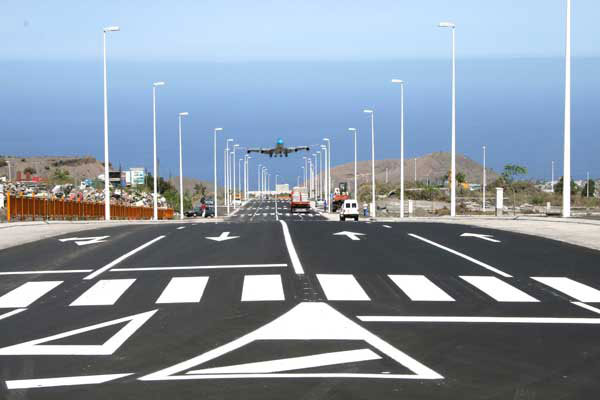 Der neue Flughafen auf der Westseite der Insel La Palma