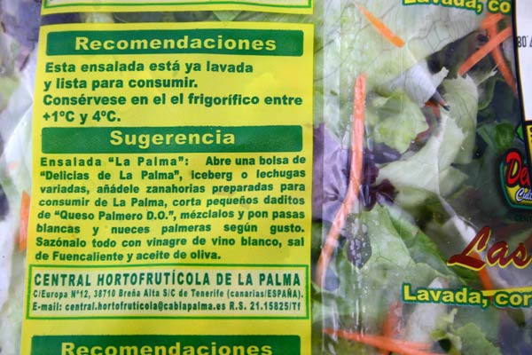Schnipselsalat aus La Palma