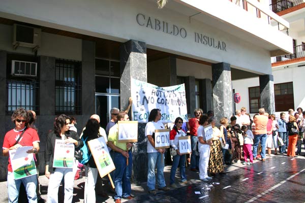 Demonstration gegen die Autobahnpläne in der Hauptstadt Santa Cruz